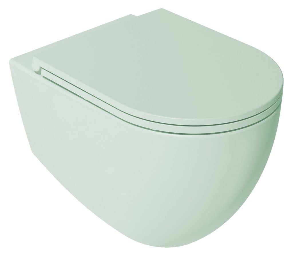 INFINITY Deska WC SLIM, Soft Close, Easy Take, mint