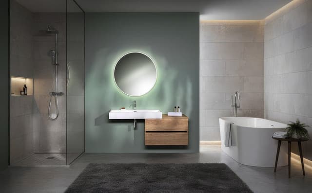 VELUR okrągłe lustro z podświetleniem LED średnica 70cm