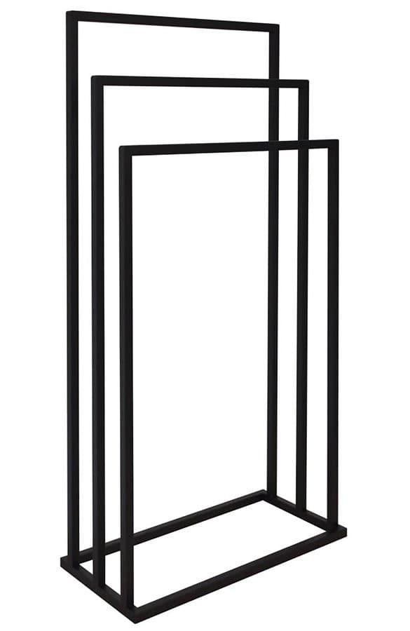 Stojak na ręczniki 450x860x210mm, czarny mat
