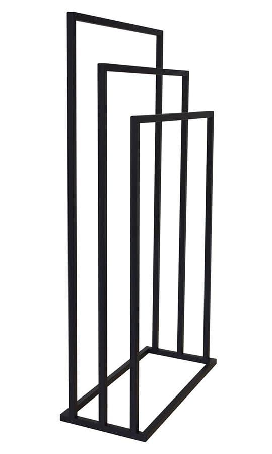Stojak na ręczniki 450x860x210mm, czarny mat