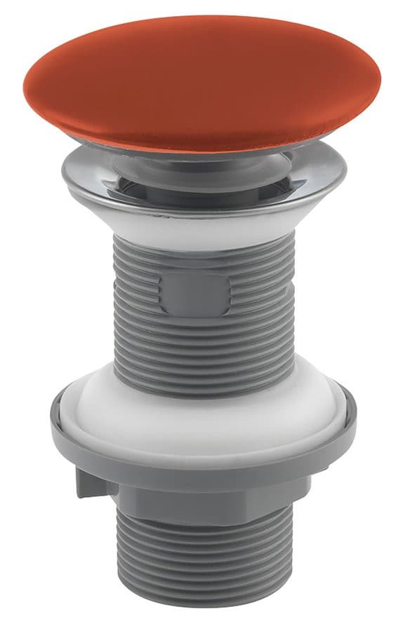 Odpływ umywalkowy 5/4", klik-klak, korek ceramiczny, 20-70mm, terracotta