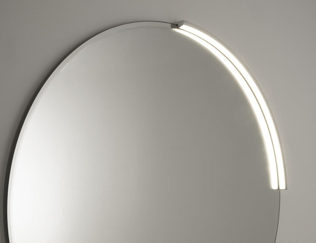 MOON LED oświetlenie 6,5W, 230V, 431x12x22mm, R300mm, chrom