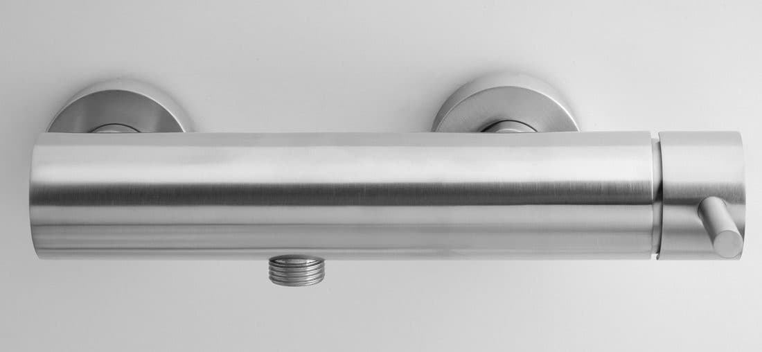 MINIMAL bateria prysznicowa ścienna, stal nierdzewna mat