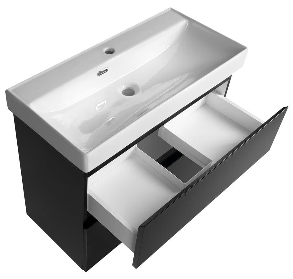 ALTAIR szafka umywalkowa 76x60x37cm, czarny mat