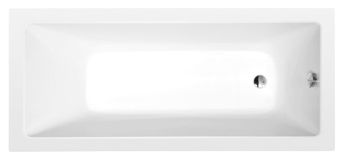 NOEMI wanna prostokątna 160x70x39cm, biały mat