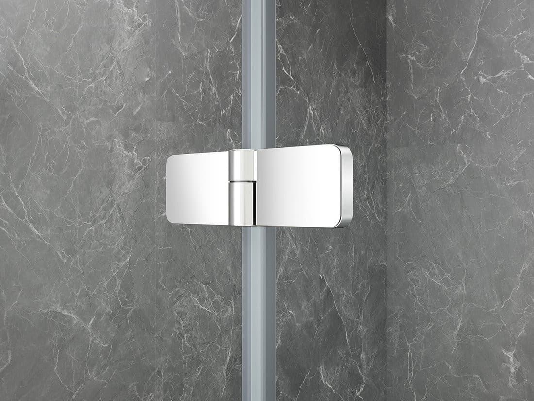 GLOBE CHROME kwadratowa kabina prysznicowa 900x900mm, szkło czyste, lewe