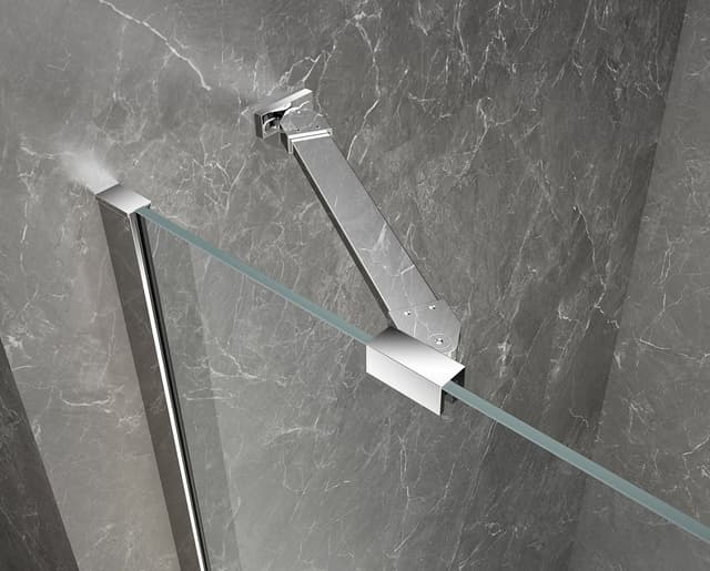 GLOBE CHROME kwadratowa kabina prysznicowa 1000x1000mm, szkło czyste, prawe