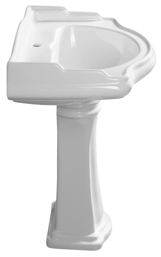 RETRO uniwersalny ceramiczny postument do umywalek 56,69,73cm, biały