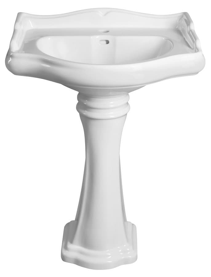 RETRO uniwersalny ceramiczny postument do umywalek 56,69,73cm, biały