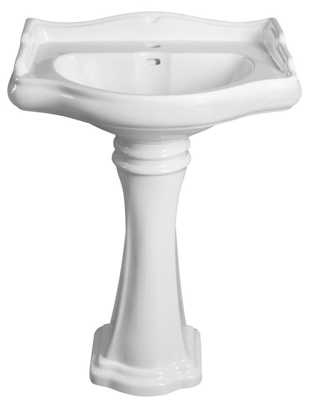 RETRO uniwersalny ceramiczny postument do umywalek 56,69,73cm, biały