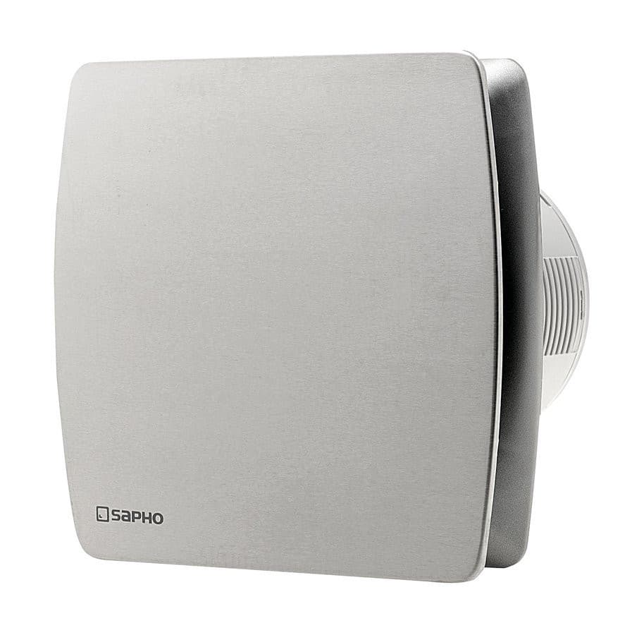 LEX wentylator osiowy łazienkowy z wyłącznikiem czasowym, 15W, wylot 100mm, stal nierdzewna mat