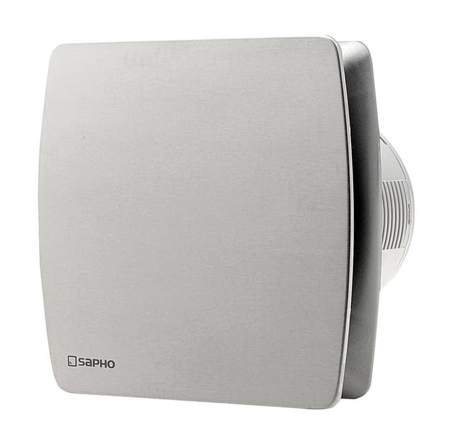 LEX wentylator osiowy łazienkowy z wyłącznikiem czasowym, 15W, wylot 100mm, stal nierdzewna mat