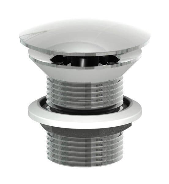 MINIMAL korek umywalkowy 5/4'', niezamykany, duży grzybek, wys. 30-60mm, stal nierdzewna mat