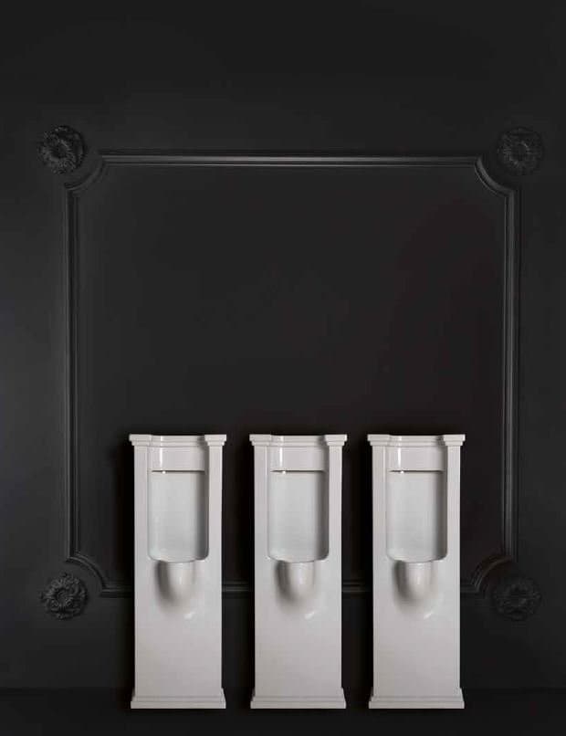 WALDORF pisuar 44x124,5 cm, włącznie z syfonem i zestawem mocującym, biały