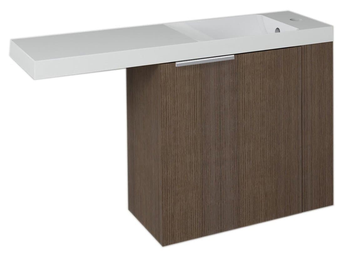 LATUS VI szafka umywalkowa 50x50x22 cm, prawa, sosna rustykalna