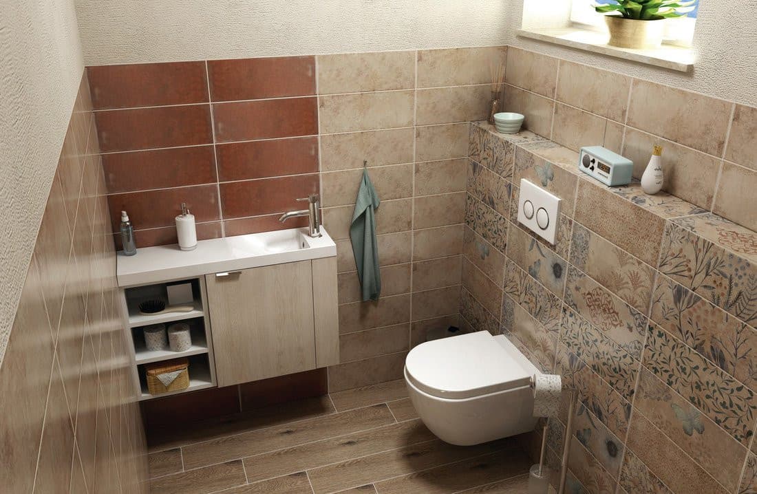 LATUS VI szafka umywalkowa 50x50x22 cm, prawa, sosna rustykalna