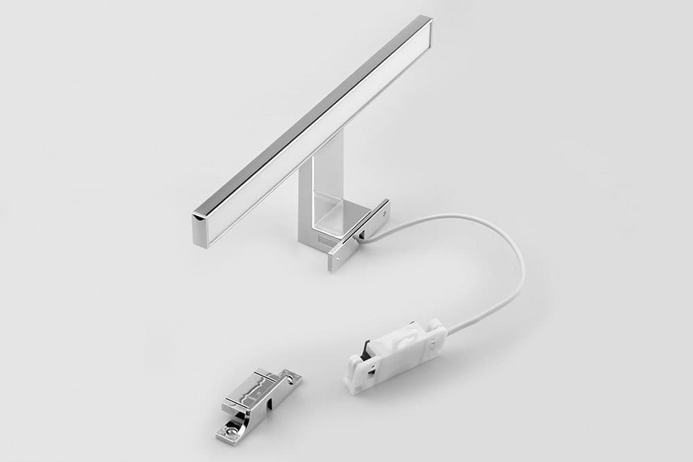 SERAPA oświetlenie LED, 5W, 230V, 300x40x100mm, IP44, plastik, chrom