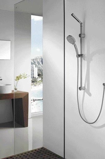 TILA zestaw prysznicow z mydelniczką, uchwyt przesuwny, wąż prysznicowy 1500mm, chrom