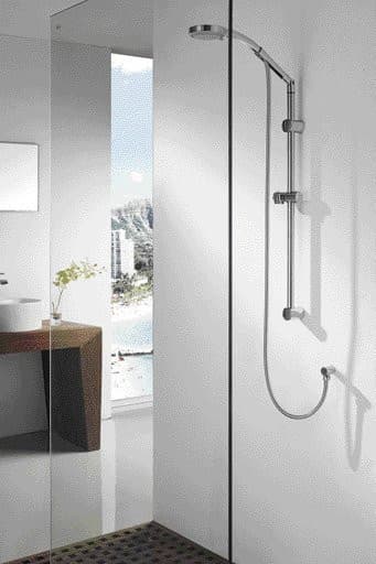 TILA zestaw prysznicow z mydelniczką, uchwyt przesuwny, wąż prysznicowy 1500mm, chrom