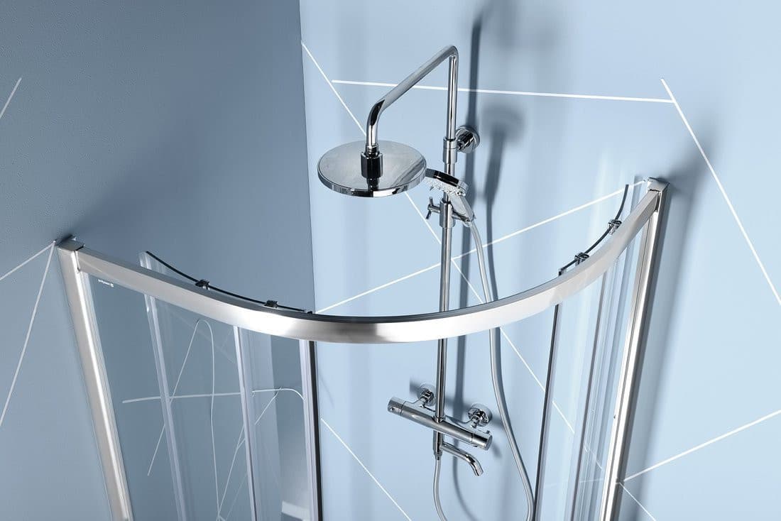 EASY kabina prysznicowa półokrągła 1000x800mm, L/R, szkło czyste