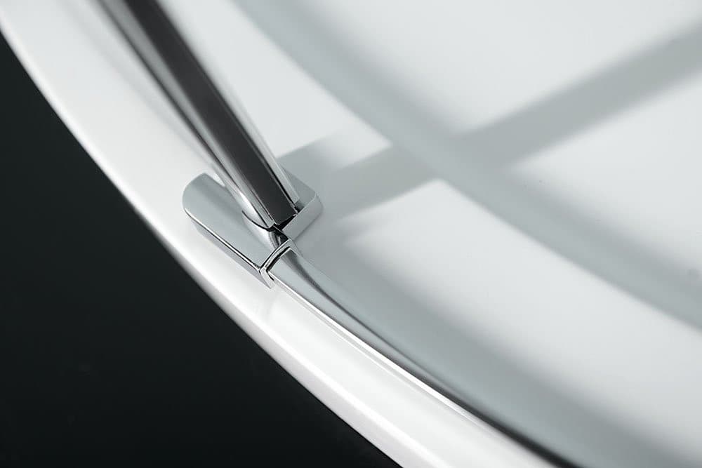 ZOOM kabina prysznicowa półokrągła 900x900mm, szkło czyste, lewa