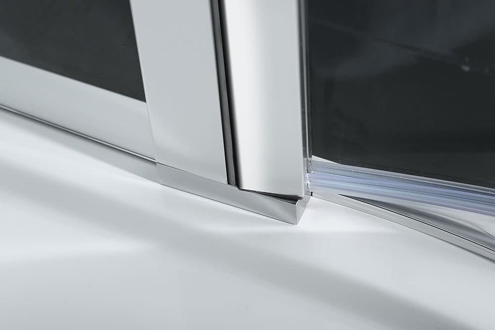 ZOOM kabina prysznicowa półokrągła 900x900mm, szkło czyste, lewa