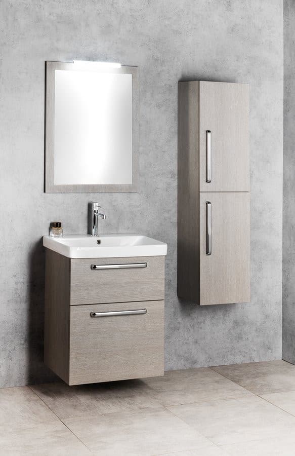 THEIA Szafka umywalkowa 56,4x70x44,2cm, 2 szuflady, sosna rustykalna