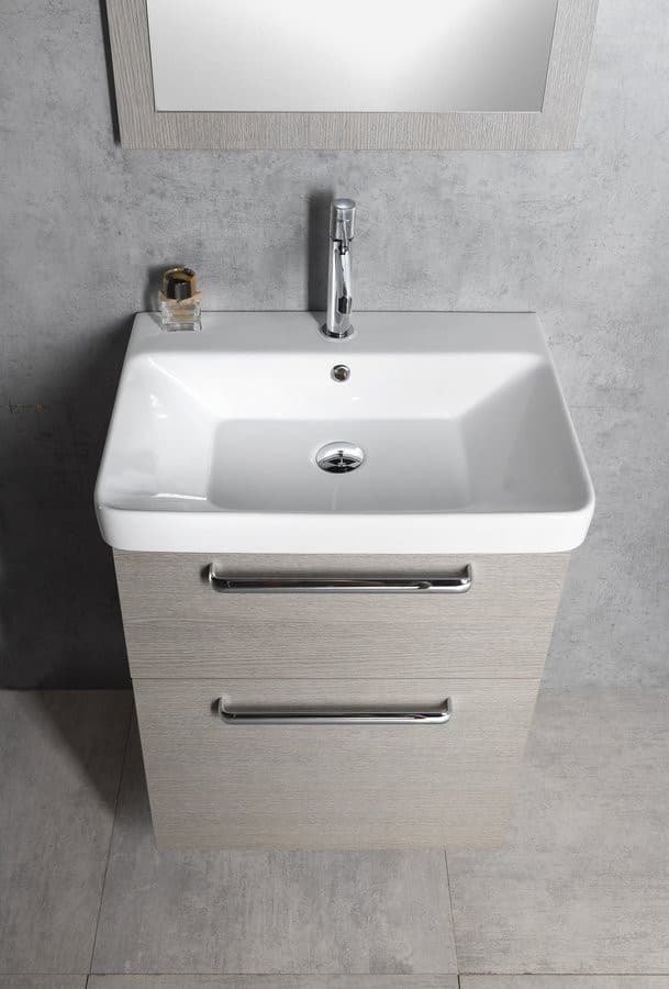 THEIA Szafka umywalkowa 56,4x70x44,2cm, 2 szuflady, sosna rustykalna