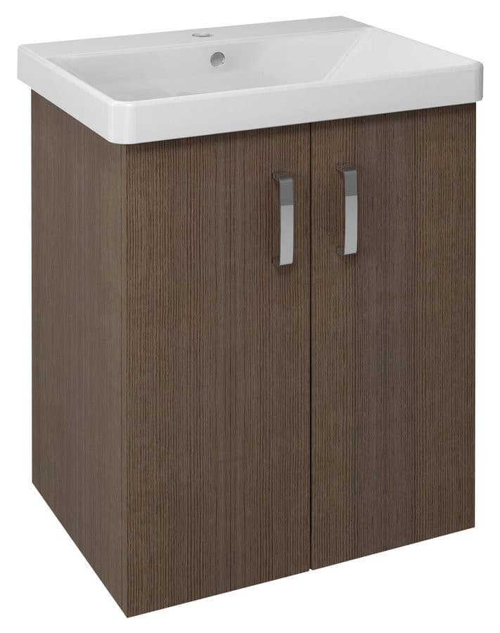 THEIA szafka umywalkowa 56,4x70x44,2cm, 2 drzwiczki, sosna rustykalna