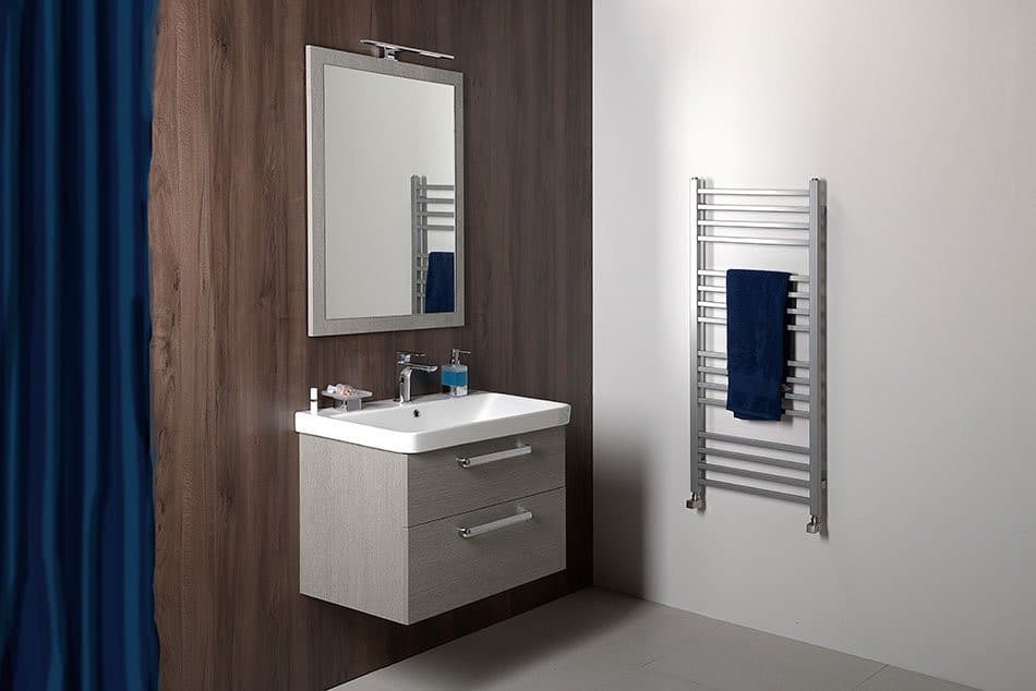 THEIA Szafka umywalkowa 101,4x43,5x44,2cm, 2 szuflady, dąb srebrny