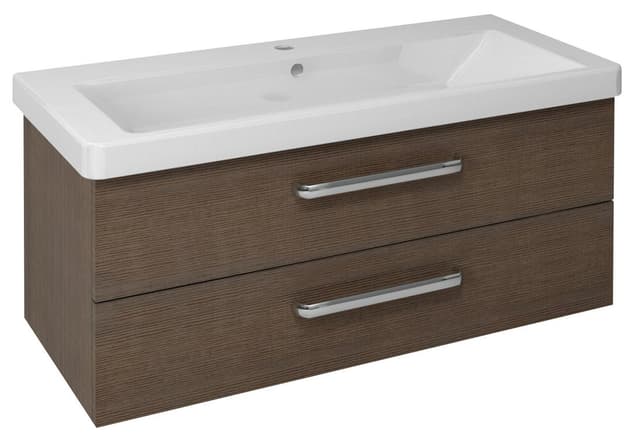 THEIA Szafka umywalkowa 101,4x43,5x44,2cm, 2 szuflady, sosna rustykalna