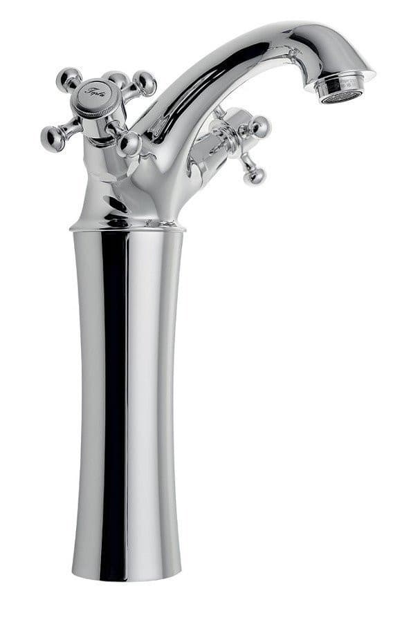 ANTEA bateria umywalkowa wysoka z odpływem, wysokość 245mm, chrom