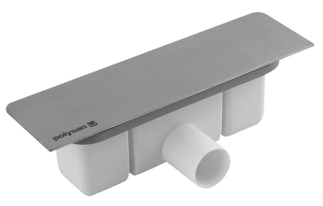 KAZUKO syfon do brodzika z maskownicą, DN40, stal nierdzewna szczotkowana