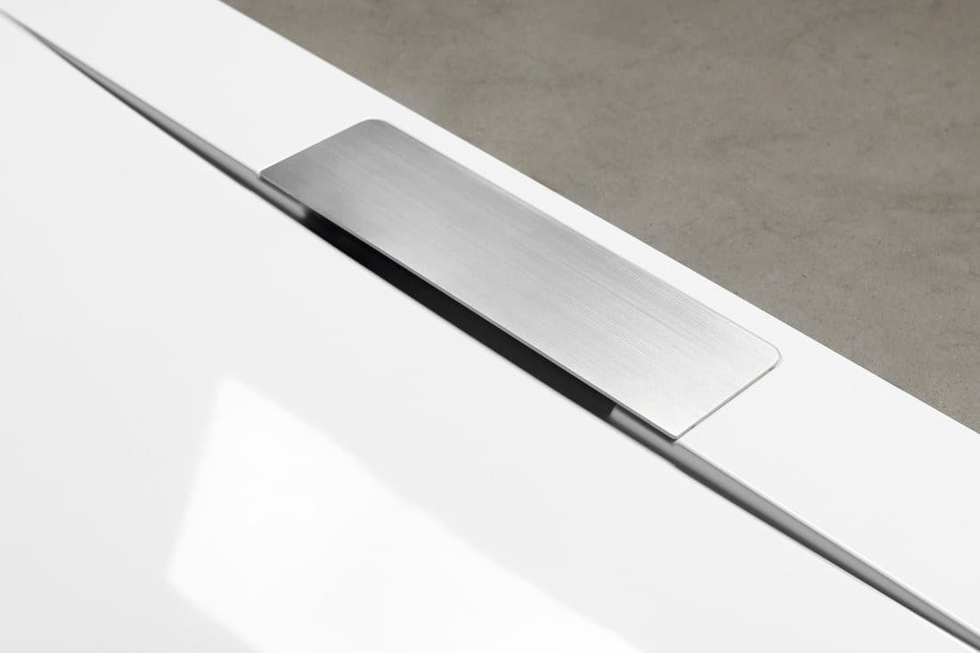 KAZUKO syfon do brodzika z maskownicą, DN40, stal nierdzewna szczotkowana