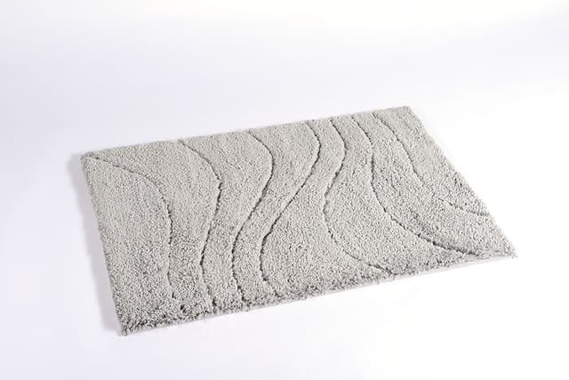 LA OLA dywanik łazienkowy 60x90cm z antypoślizgiem, polyester, szary