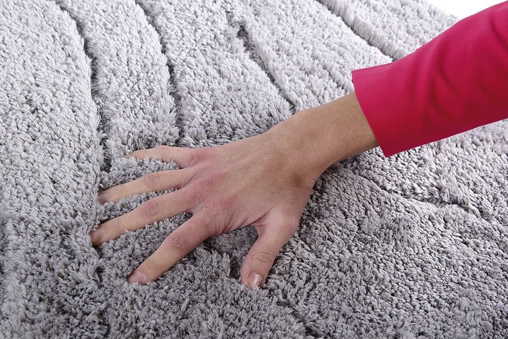 LA OLA dywanik łazienkowy 60x90cm z antypoślizgiem, polyester, szary