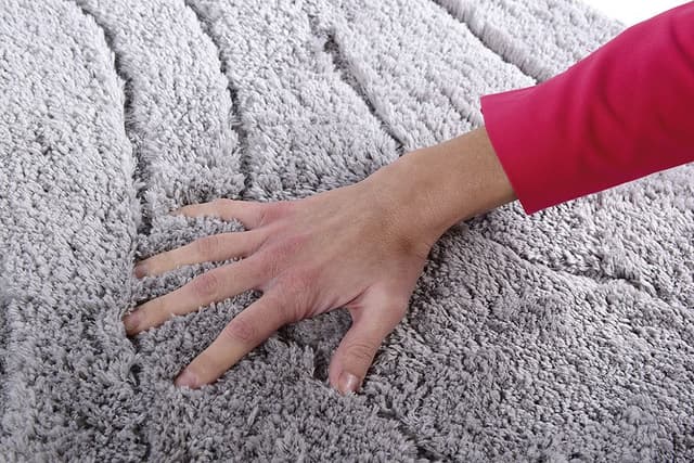 LA OLA dywanik łazienkowy 60x90cm z antypoślizgiem, polyester, szary