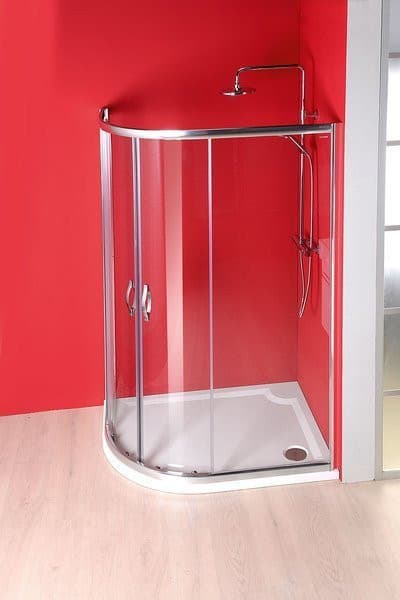 RIVA brodzik prysznicowy kompozytowy, półokrągły 100x80cm, prawy