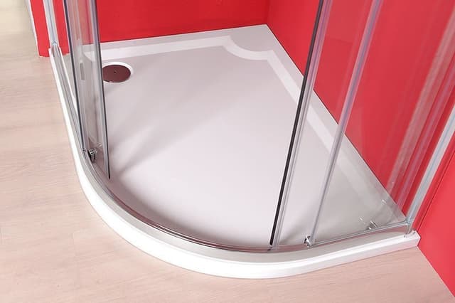 RIVA brodzik prysznicowy kompozytowy, półokrągły 100x80cm, lewy