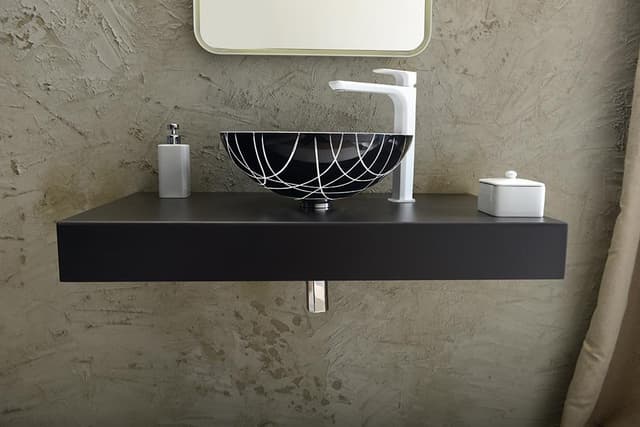 SPY Bateria umywalkowa wysoka z przedłużoną wylewką, biały mat