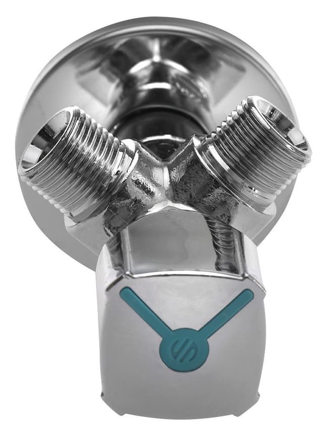 ARCO zawór kątowy podwójny A-80 1/2"x3/8"x3/8",dwudrożny, anticalc