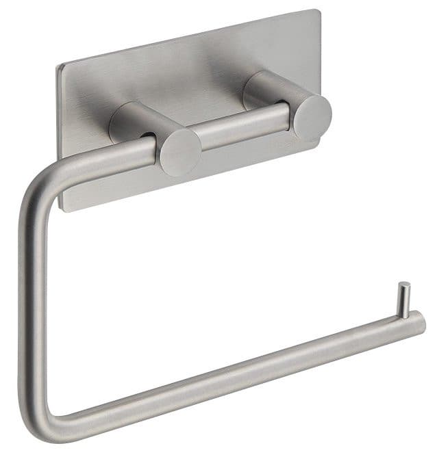 Wieszak na papier toaletowy, samoprzylepny, stal nierdzewna mat