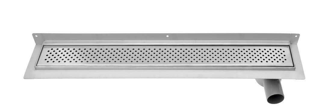KROKUS odpływ liniowy ze stali nierdzewnej z rusztem, naścienne, L-760, DN50