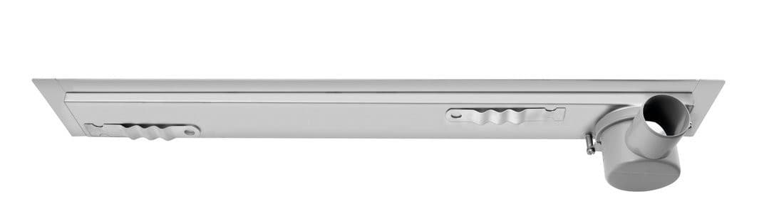 KROKUS odpływ liniowy ze stali nierdzewnej z rusztem, naścienne, L-760, DN50