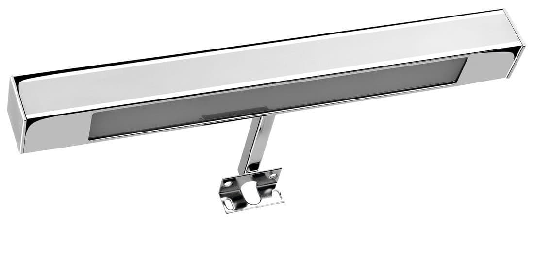 VERONICA oświetlenie ścienne LED, 6 W, 300x30x115 mm, IP44, chrom