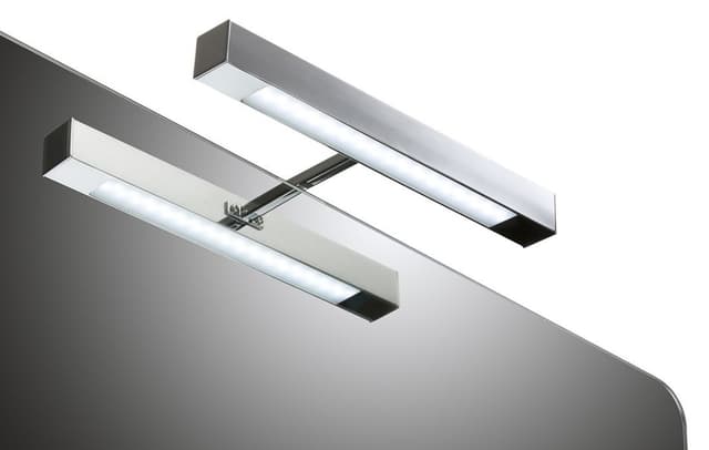 VERONICA oświetlenie ścienne LED, 6 W, 300x30x115 mm, IP44, chrom