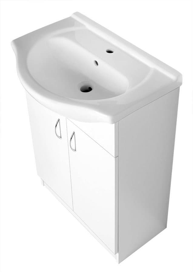 SIMPLEX ECO 65 szafka podumywalkowa z umywalką 63x83,5x30,7cm, biały mat